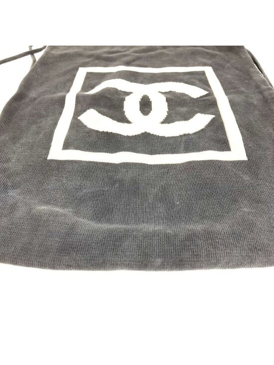Chanel Backpack CC Logo Cotton Black main image 6